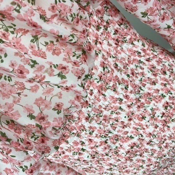 J for Justify Floral Smocked Long Sleeve Mini Dress Size XL NWT - Picture 6 of 8